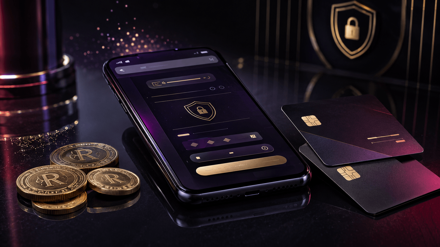 Mobile casino payments with rand currency, bank cards, and secure cashier interface
